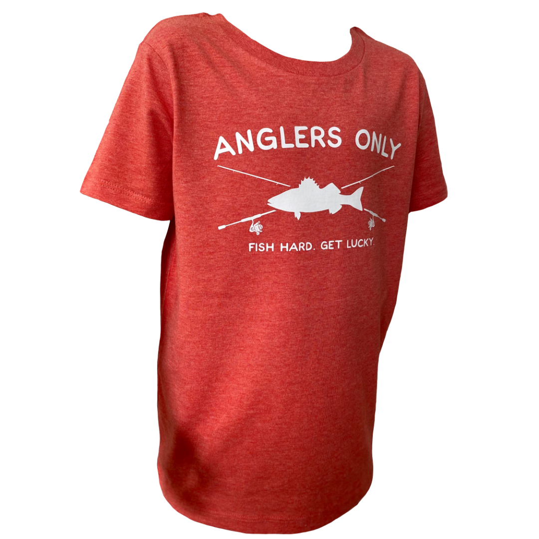 Kids 'Cross Stix' T-Shirt - Red, Kids Fishing Clothing